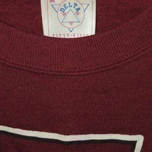 Delta Men's Burgundy Crewneck Sweater